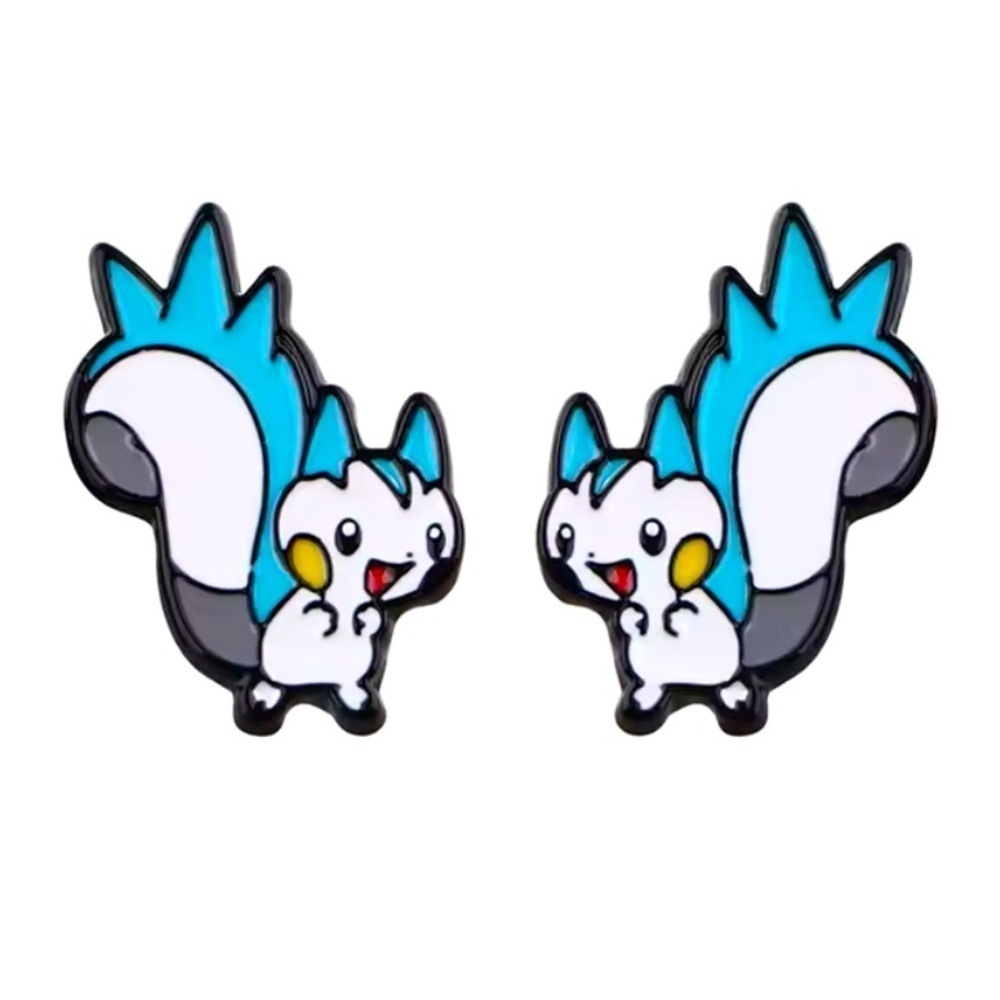 3 For $35 Pokemon Pachirisu Stainless Steel Enameled Stud Character Earrings
